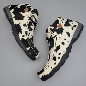 Twisted X Youth Boots Calf Hair On Hide Chukka Moc Toe Size 5 Antibacterial